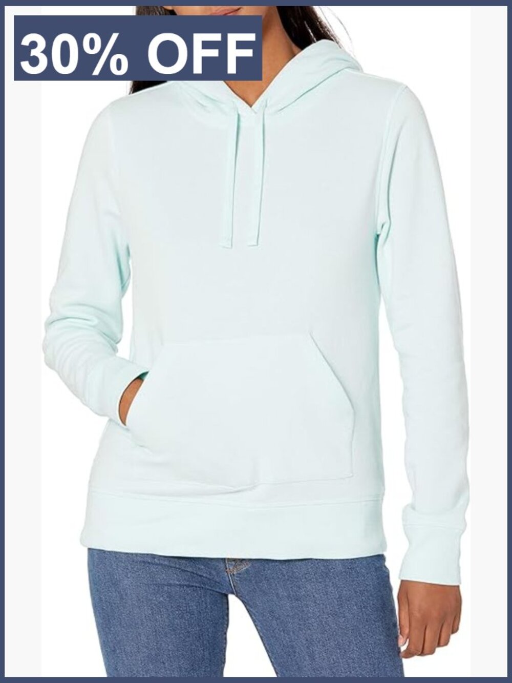 Regular-Fit Brushed Back Fleece Pullover Hoodie